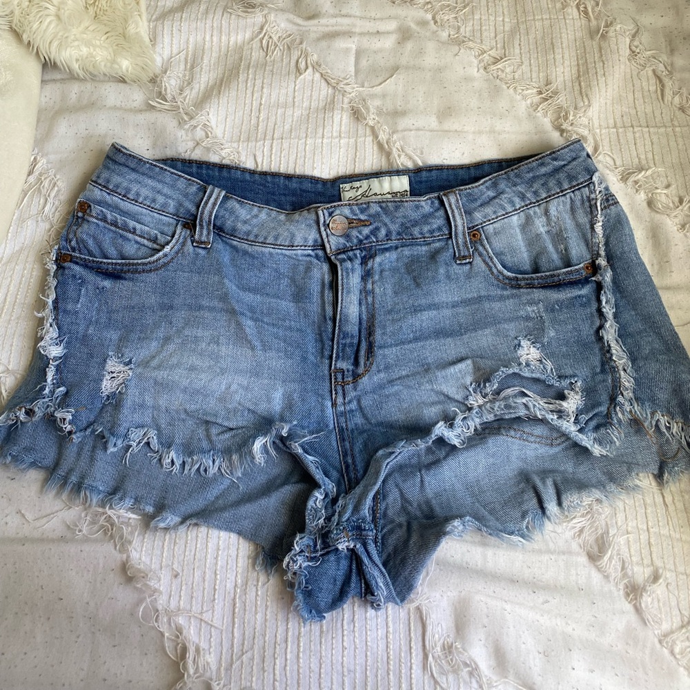 Blue denim shorts. Size 29.
